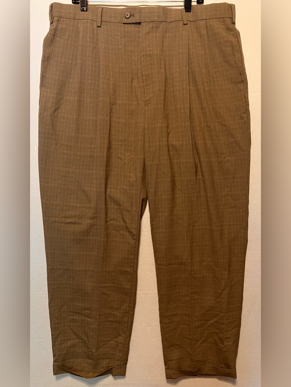 Louis Raphael 40x32 Men's Brown cuffed Dress Pants
